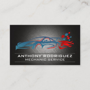 Carte De Visite Voiture de course sportive   Services pièces auto