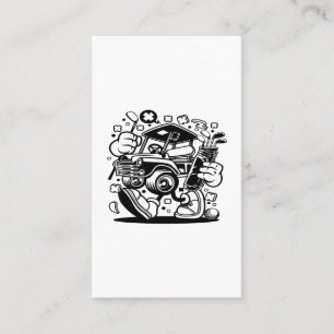 Carte De Visite Voiture de golf