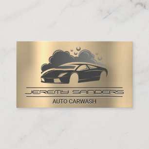 Carte De Visite Voiture de sport Auto Wash