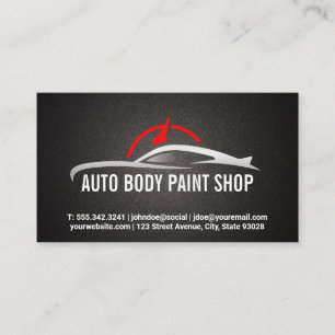 Carte De Visite Voiture de sport Logo des services automatiques