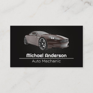 Carte De Visite Voiture de sport Services automatiques
