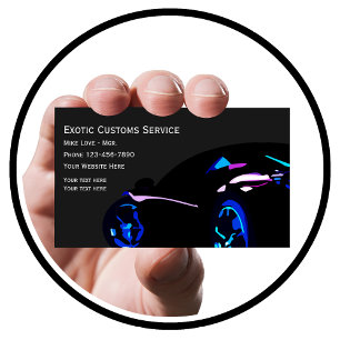 Carte De Visite Voiture Exotique cool Automotive