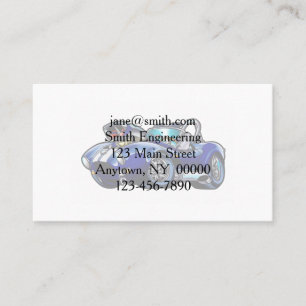 Carte De Visite Voiture musculaire classique bleue  Choisir la cou
