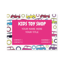 Voitures de jouets colorées Boutique de jouets pou