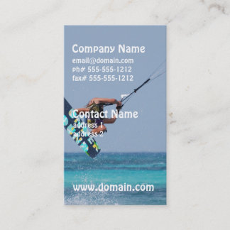 Carte De Visite Vol Kitesurfer