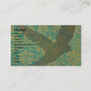 Carte De Visite Voler, Oiseau sur le Art numérique Vintage de papi