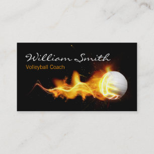Carte De Visite Volleyball Coach Business card