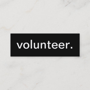 Carte de visite volontaire