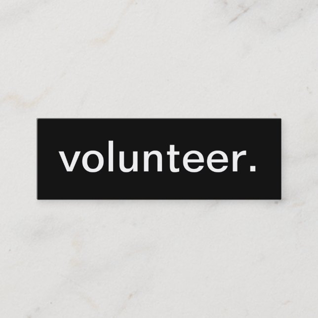 Carte de visite volontaire (Devant)