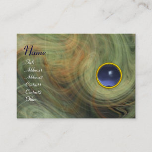 Carte De Visite VORTEX CLAIR TOPAZ bleu jaune gris