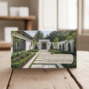 Carte De Visite Vos photos concepteur de jardin, aménagement paysa