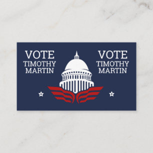 Carte De Visite Vote du candidat politique