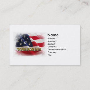 Carte De Visite Vote pour moi