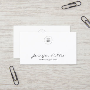 Carte De Visite Votre entreprise Logo d'entreprise Ici Moderne Élé