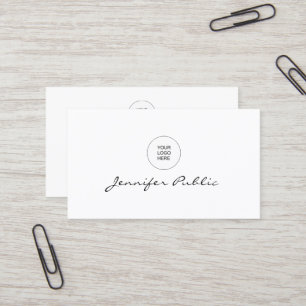 Carte de visite Votre Entreprise Logo Ici Moderne