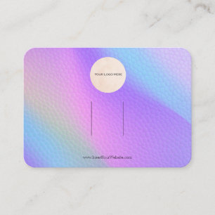 Carte De Visite Votre logo Arc-en-ciel Écran Clip à cheveux horizo