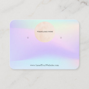 Carte De Visite Votre logo Arc-en-ciel Écran d'oreille grande cart