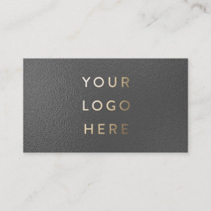 Carte De Visite Votre Logo Épais Faux Métallisé Entreprise de Luxe