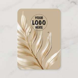 Carte De Visite Votre logo Feuille d'or métallisée Grande