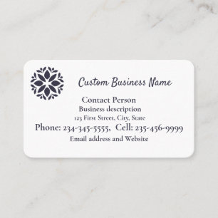 Carte De Visite Votre logo ici Personnaliser ou médaillon