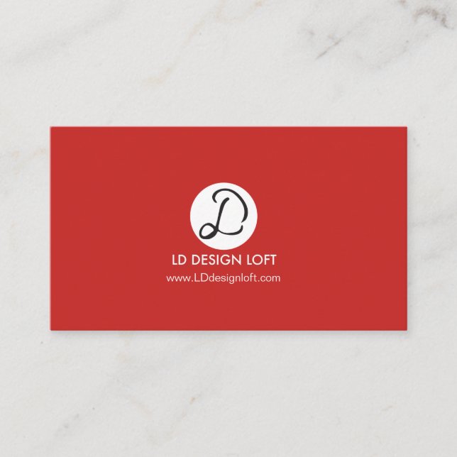 Carte De Visite Votre logo ici simple personnalisable - Inverse (Devant)