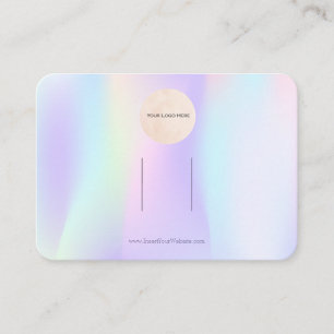Carte De Visite Votre Logo Pastel Bow Écran Clip À Cheveux Horizon
