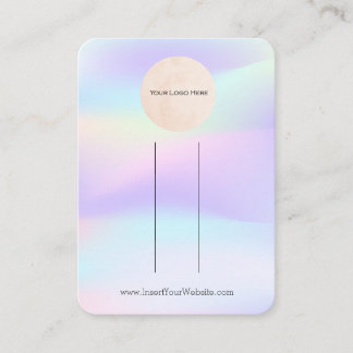 Carte De Visite Votre Logo Pastel Bow Écran Clip À Cheveux Vertica