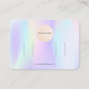 Carte De Visite Votre Logo Pastel Double Bow Écran Clip