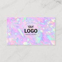 votre logo sur la texture rose opale inspirée