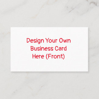Carte de visite (Votre propre design)