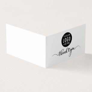 Carte De Visite Votre script de logo d'entreprise Remerciement d'e