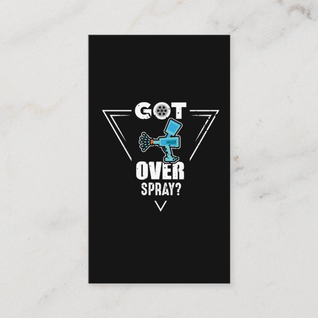Carte De Visite Vous avez Overspray ? Peintres de carrosserie de r (Devant)
