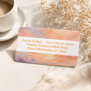 Carte De Visite Vous êtes invitées à l'étude biblique pour femmes 