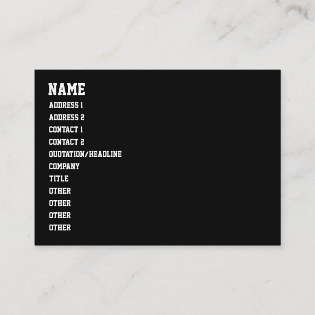 Carte De Visite vous n'êtes pas HIP HOP (Devant)