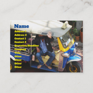 Carte De Visite Vous voulez TAXI TUK-TUK ?
