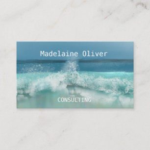 Carte De Visite Voyage Maritime Professionel Maritime Vague