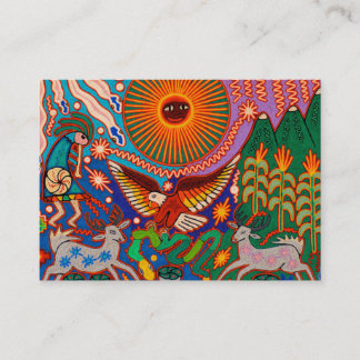 Carte De Visite Voyage tribal maya mexicain de Boho d'art d'Oaxaca