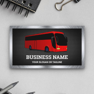 Carte De Visite Voyagiste Circuits Touristiques en Bus Rouge de Lu