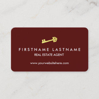 Carte De Visite Vrai agent immobilier de luxe