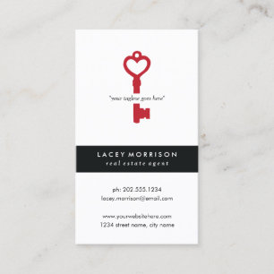 Carte De Visite Vrai agent immobilier moderne