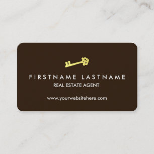 Carte De Visite Vrai agent immobilier simple et élégant