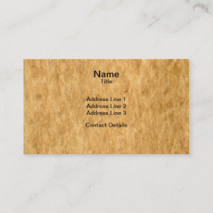 Carte De Visite Vraie fibre de bois balayée de placage de bavures