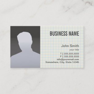 Carte De Visite Vraie photo de professionnel d'agent immobilier