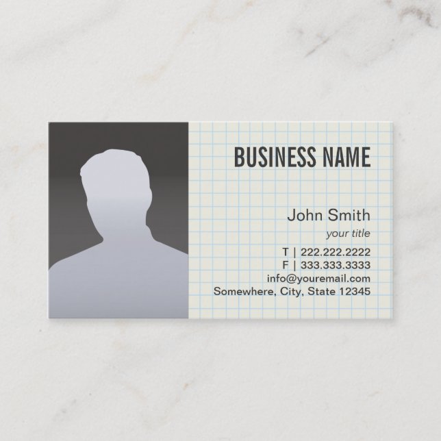 Carte De Visite Vraie photo de professionnel d'agent immobilier (Devant)