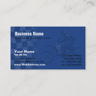 Carte De Visite VTT, Course de moto, Contact de l'équipe MX