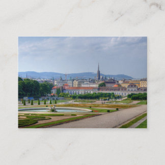 Carte De Visite Vue Du Belvedere Sur Vienne Autriche