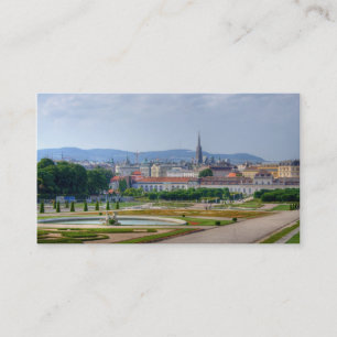 Carte De Visite Vue Du Belvedere Sur Vienne Autriche