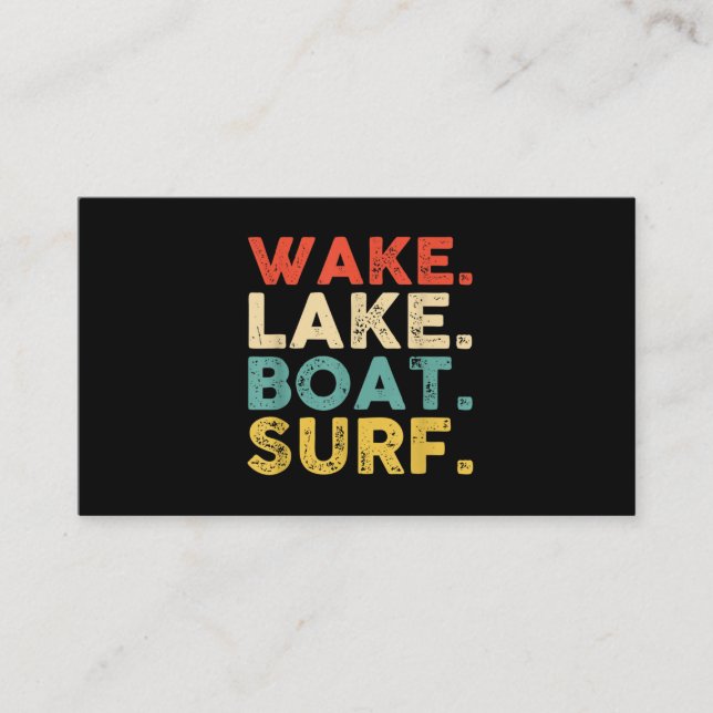 Carte De Visite Wake Surfing Wake Surf Wake Surfing Rope Wake Surf (Devant)