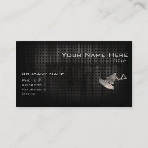 Carte De Visite Wakeboarder ; Noir frais