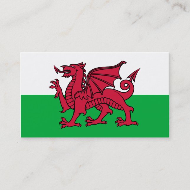 Carte De Visite Wales Dragon (Devant)
